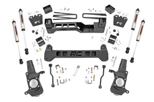 GMC Sierra 2500 HD Suspension Lift Kit - Front + Rear - Rough Country - 6 Inch Lift + V2 Shocks - '01-'10